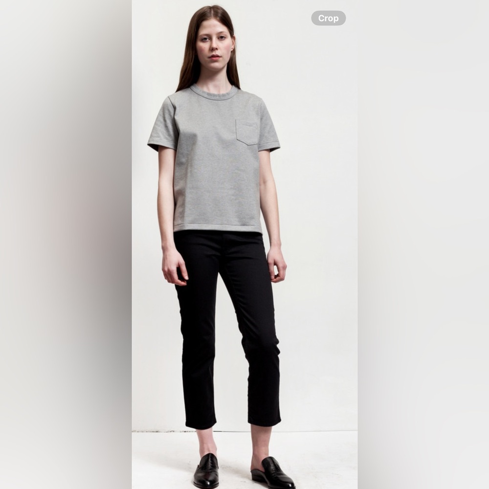 Acne Studios crop Row Jeans with Velvet pockets